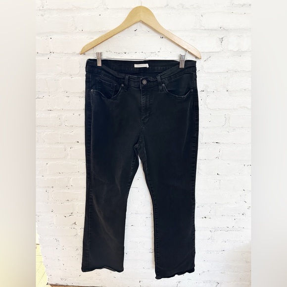 Levi’s Women’s Black Stretch Bootcut Jeans Size 12 - Picture 1 of 5